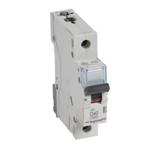 TX3 Leitungsschutzschalter D-Charakteristik, 40A, 1-polig, 6kA, 230/400VAC, 1TE Legrand 403725