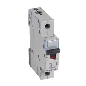 TX3 Leitungsschutzschalter B-Charakteristik, 6A, 1-polig, 10kA,230/400VAC, 1TE Legrand 404081