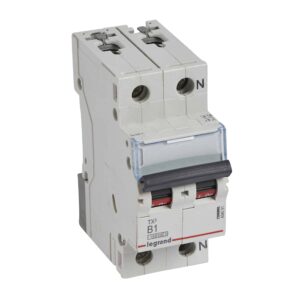 TX3 Leitungsschutzschalter B-Charakteristik, 1A, 1-polig+N, 10kA, 230VAC, 2TE Legrand 404091