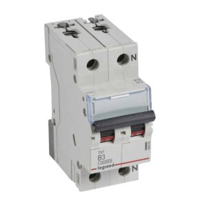 TX3 Leitungsschutzschalter B-Charakteristik, 3A,1-polig+N,10kA,230VAC,2TE Legrand 404093
