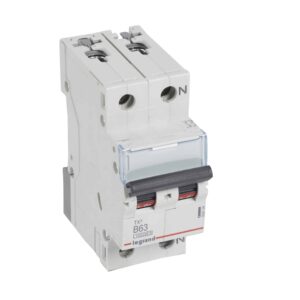 TX3 Leitungsschutzschalter B-Charakteristik, 63A,1-polig+N,10kA,230VAC,2TE Legrand 404104