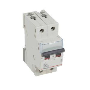 TX3 Leitungsschutzschalter B-Charakteristik, 20A, 2-polig, 10kA, 400VAC, 2TE Legrand 404113