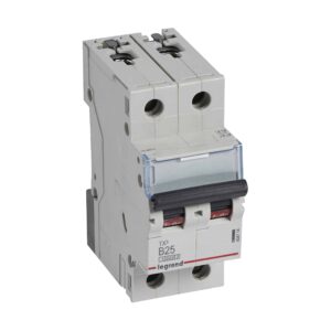 TX3 Leitungsschutzschalter B-Charakteristik, 25A, 2-polig, 10kA, 400VAC, 2TE Legrand 404114