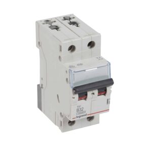 TX3 Leitungsschutzschalter B-Charakteristik, 32A, 2-polig, 10kA, 400VAC, 2TE Legrand 404115