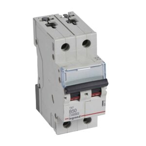 TX3 Leitungsschutzschalter B-Charakteristik, 50A, 2-polig, 10kA, 400VAC, 2TE Legrand 404117