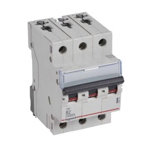 TX3 Leitungsschutzschalter B-Charakteristik, 2A, 3-polig, 10kA, 400VAC, 3TE Legrand 404120