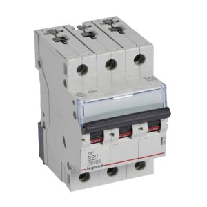 TX3 Leitungsschutzschalter B-Charakteristik, 20A, 3-polig, 10kA, 400VAC, 3TE Legrand 404127