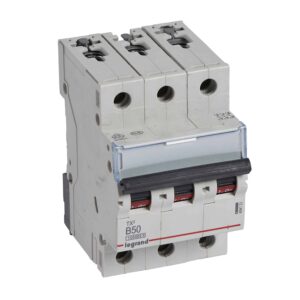 TX3 Leitungsschutzschalter B-Charakteristik, 50A, 3-polig, 10kA, 400VAC, 3TE Legrand 404131