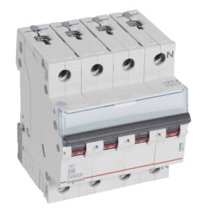 TX3 Leitungsschutzschalter B-Charakteristik, 6A, 3-polig+N, 10kA, 400VAC, 4TE Legrand 404137
