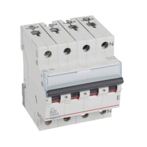 TX3 Leitungsschutzschalter B-Charakteristik, 20A, 3-polig+N, 10kA, 400VAC, 4TE Legrand 404141
