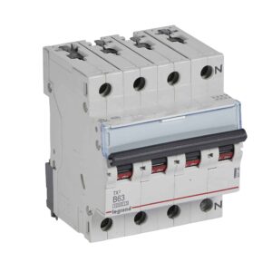 TX3 Leitungsschutzschalter B-Charakteristik, 63A, 3-polig+N, 10kA, 400VAC, 4TE Legrand 404146
