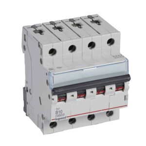 TX3 Leitungsschutzschalter B-Charakteristik, 10A, 4-polig, 10kA, 400VAC, 4TE Legrand 404152