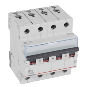 TX3 Leitungsschutzschalter B-Charakteristik, 16A, 4-polig, 10kA, 400VAC, 4TE Legrand 404154