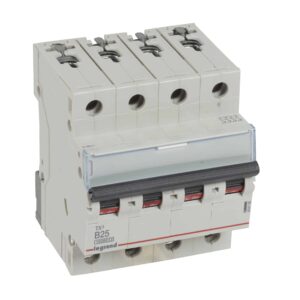 TX3 Leitungsschutzschalter B-Charakteristik, 25A, 4-polig, 10kA, 400VAC, 4TE Legrand 404156