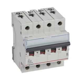 TX3 Leitungsschutzschalter B-Charakteristik, 32A, 4-polig, 10kA, 400VAC, 4TE Legrand 404157