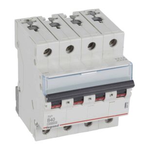 TX3 Leitungsschutzschalter B-Charakteristik, 40A, 4-polig, 10kA, 400VAC, 4TE Legrand 404158