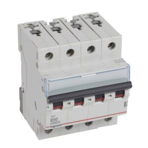 TX3 Leitungsschutzschalter B-Charakteristik, 50A, 4-polig, 10kA, 400VAC, 4TE Legrand 404159