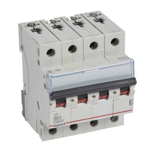 TX3 Leitungsschutzschalter B-Charakteristik, 63A, 4-polig, 10kA, 400VAC, 4TE Legrand 404160