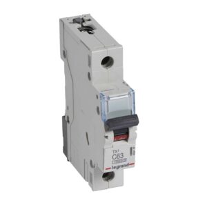 TX3 Leitungsschutzschalter C-Charakteristik, 63A, 1-polig, 10kA,230/400VAC, 1TE Legrand 404177