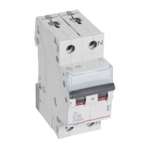 TX3 Leitungsschutzschalter C-Charakteristik, 10A,1-polig+N, 10kA, 230VAC, 2TE Legrand 404186