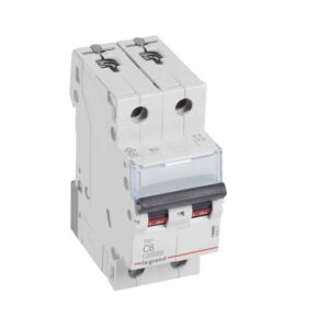 TX3 Leitungsschutzschalter C-Charakteristik, 6A, 2-polig, 10kA, 400VAC, 2TE Legrand 404201