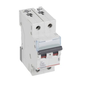TX3 Leitungsschutzschalter C-Charakteristik, 50A, 2-polig, 10kA, 400VAC, 2TE Legrand 404210