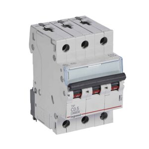 TX3 Leitungsschutzschalter C-Charakteristik, 0,5A, 3-polig, 10kA, 400VAC, 3TE Legrand 404213