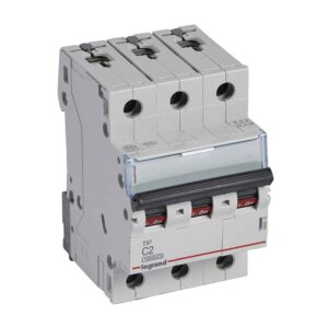 TX3 Leitungsschutzschalter C-Charakteristik, 2A, 3-polig, 10kA, 400VAC, 3TE Legrand 404215