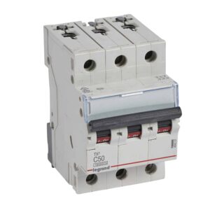 TX3 Leitungsschutzschalter C-Charakteristik, 50A, 3-polig, 10kA, 400VAC, 3TE Legrand 404227
