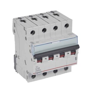 TX3 Leitungsschutzschalter C-Charakteristik, 10A, 4-polig, 10kA, 400VAC, 4TE Legrand 404254