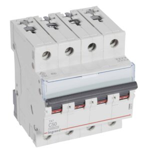 TX3 Leitungsschutzschalter C-Charakteristik, 50A, 4-polig, 10kA, 400VAC, 4TE Legrand 404261