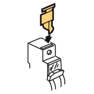 Schraubenabdeckung DX3,plombierbar,für 1-modulige Geräte,z.B.für LS-SChalter TX3 Legrand 406304