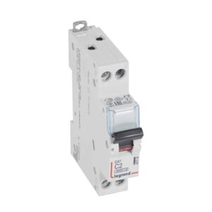 DX3 Leitungsschutzschalter C-Charakteristik, 2A, 1-polig+N, 6kA, 230VAC, 1TE Legrand 407735