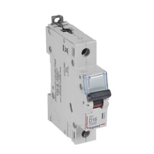 DX3 Leitungsschutzschalter D-Charakteristik, 16A, 1-polig, 10kA,230/400VAC, 1TE Legrand 409432