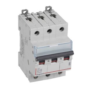 DX3 Leitungsschutzschalter D-Charakteristik, 16A, 3-polig, 10kA, 400VAC, 3TE Legrand 409499