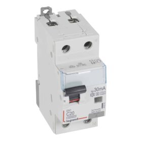DX3 FI/LS-Schalter C-Charakteristik, 20A, 1P+N, 10kA, 30mA, Typ F-G, 230VAC, 2TE Legrand 411313