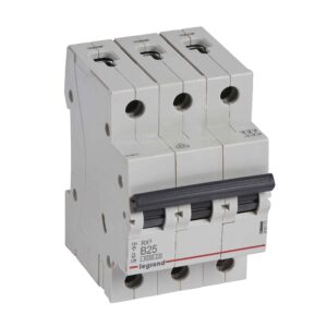 RX3 Leitungsschutzschalter B-Charakteristik, 25A, 3-polig, 6kA, 400VAC, 3TE Legrand 419171
