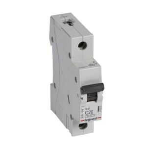RX3 Leitungsschutzschalter C-Charakteristik, 20A, 1-polig, 6kA, 230/400VAC, 1TE Legrand 419203