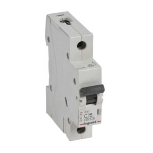 RX3 Leitungsschutzschalter C-Charakteristik, 25A, 1-polig, 6kA, 230/400VAC, 1TE Legrand 419204
