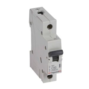 RX3 Leitungsschutzschalter C-Charakteristik, 50A, 1-polig, 6kA, 230/400VAC, 1TE Legrand 419207