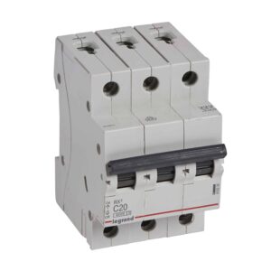 RX3 Leitungsschutzschalter C-Charakteristik, 20A, 3-polig, 6kA, 400VAC, 3TE Legrand 419236
