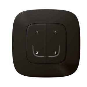 Valena Allure with Netatmo Szenenschalter mit 4 Tasten, Farbe: Schwarz Legrand 752868