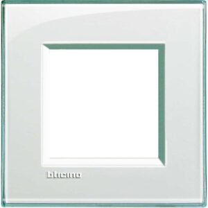 Abdeckrahmen LIVINGLIGHT: 1-fach, 2 Module, Farbe: Aquamarin Bticino LNA4802KA