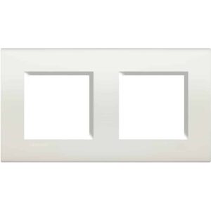 Abdeckrahmen LIVINGLIGHT: 2-fach, 2 + 2 Module, Farbe: Weiß Bticino LNA4802M2BI