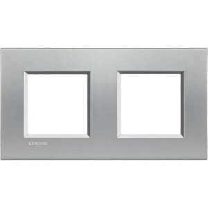 Abdeckrahmen LIVINGLIGHT: 2-fach, 2 + 2 Module, Farbe: Tech Bticino LNA4802M2TE