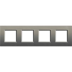 Abdeckrahmen LIVINGLIGHT: 4-fach, 2 + 2 + 2 + 2 Module, Farbe: Avenue Bticino LNA4802M4AE