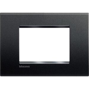 Abdeckrahmen LIVINGLIGHT für Kompaktinstallation, 3-modulig, Farbe: Anthrazit Bticino LNA4803AR