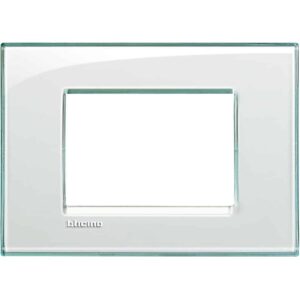 Abdeckrahmen LIVINGLIGHT für Kompaktinstallation, 3-modulig, Farbe: Aquamarin Bticino LNA4803KA