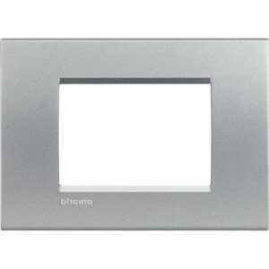 Abdeckrahmen LIVINGLIGHT für Kompaktinstallation, 3-modulig, Farbe: Tech Bticino LNA4803TE