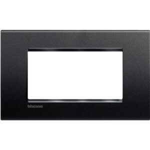 Abdeckrahmen LIVINGLIGHT für Kompaktinstallation, 4-modulig, Farbe: Anthrazit Bticino LNA4804AR